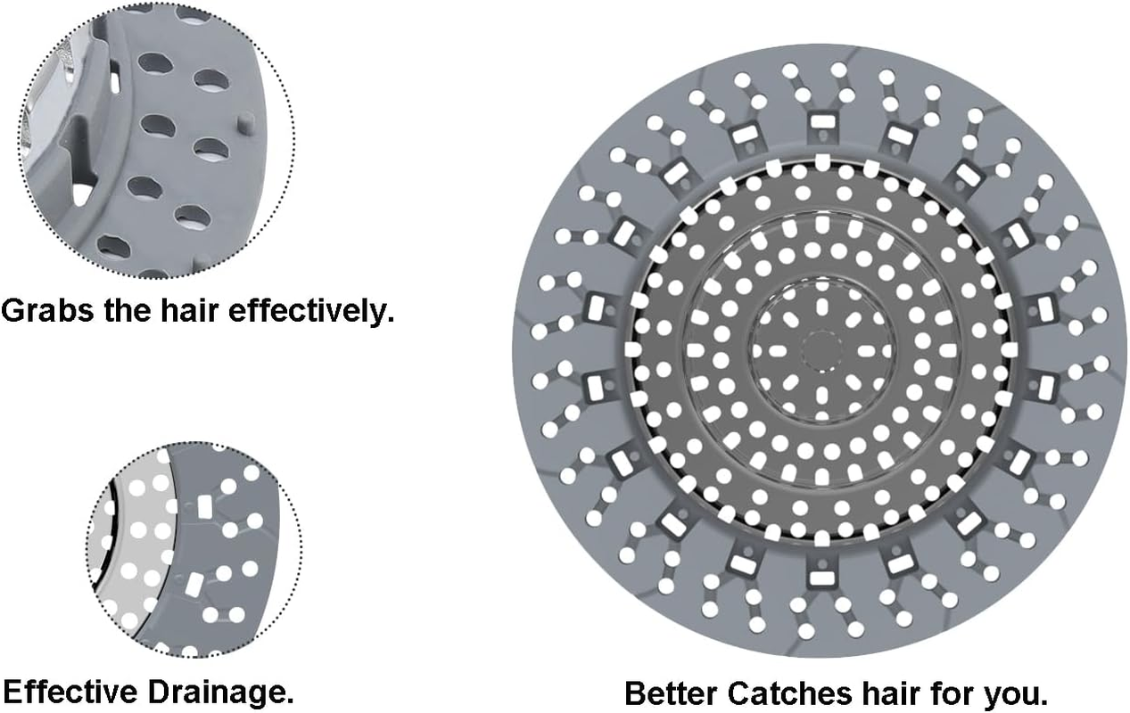XAJOON Bathtub Drain Hair Catcher，Bathtub Protector Suitable for Bathroom Bathtub, Pop-Up Drains. (Patented Product) image number 6