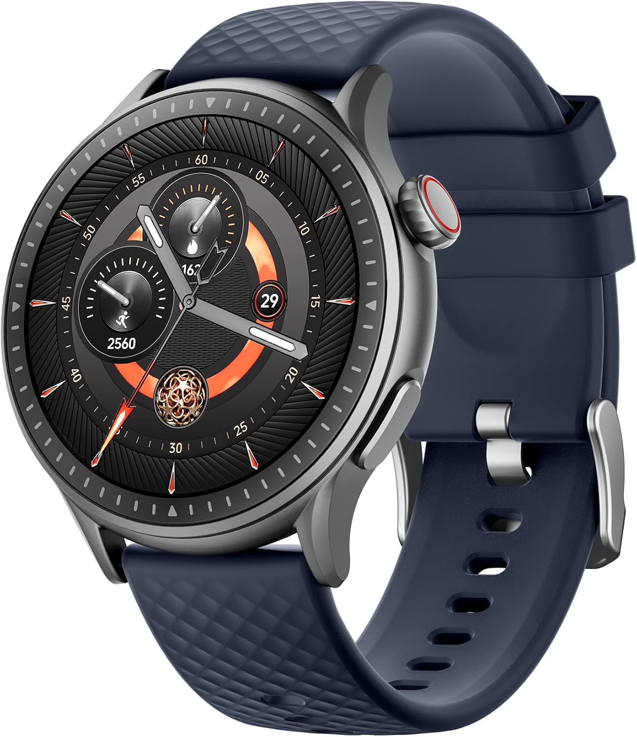 Dandjoo GTR3 Aura Smart Watch (Grey) 1.43&rdquo; AMOLED HD Display, Bluetooth Calling, Remote Camera Control, Voice Assistance, Compatible with Android/Ios, 100+ Sports Modes, Waterproof 3 ATM.