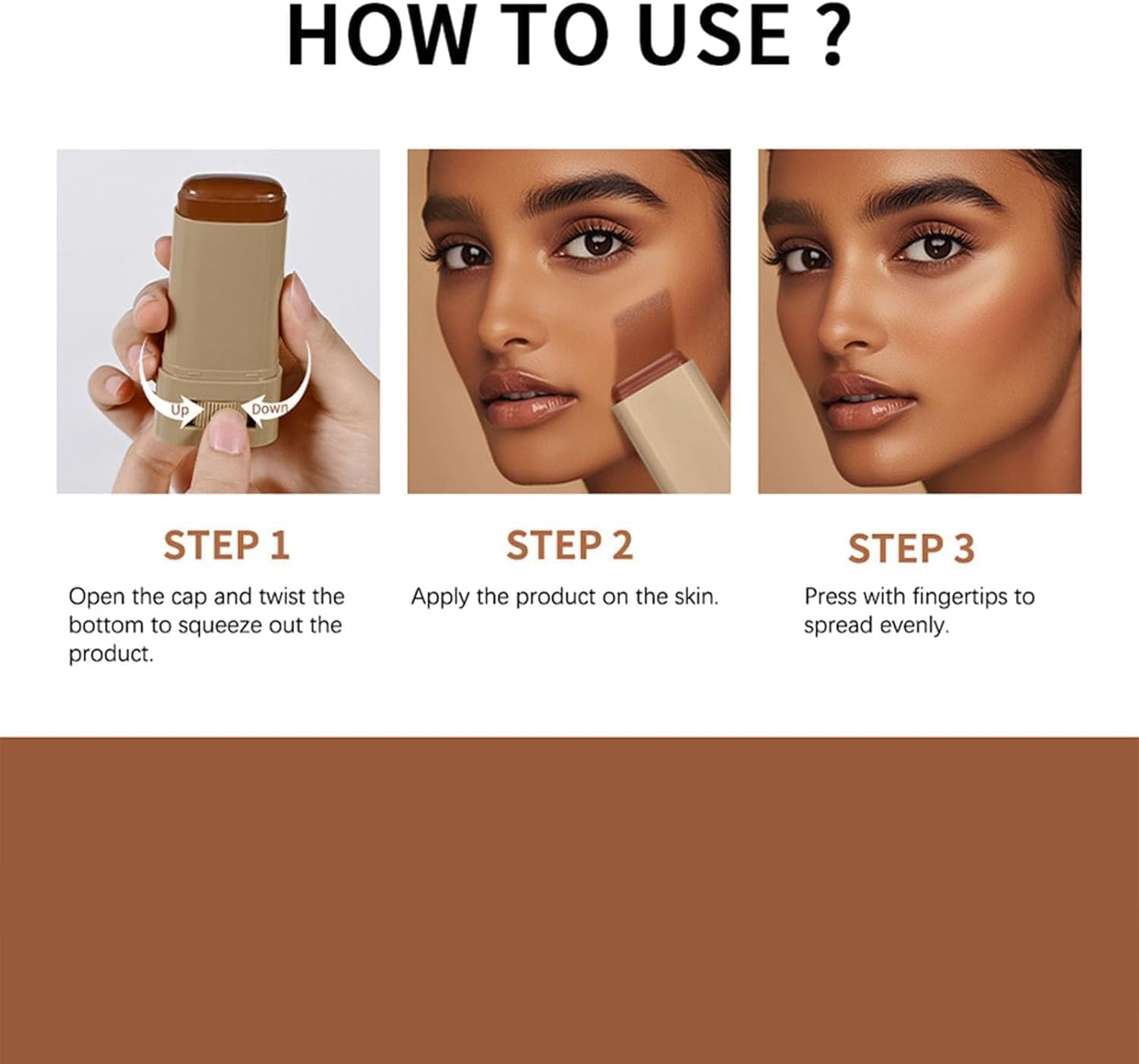 Skween Serum Boosted Hydration Beauty Balm, Splendor Skin Tint, Skween Skin Tint Stick, Foundation Face Stick for Women Hydrates (06#) - 03 image number 7