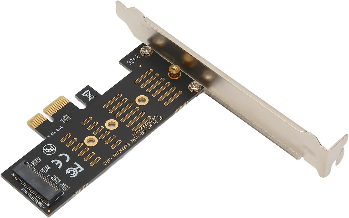 NVME M.2 Pcie X1 Adapter Card Easy for Compatible with Pcie 4.0 3.0 2.0 SSD, Stable PCB Material for Long-Term Use, for PC Desktop