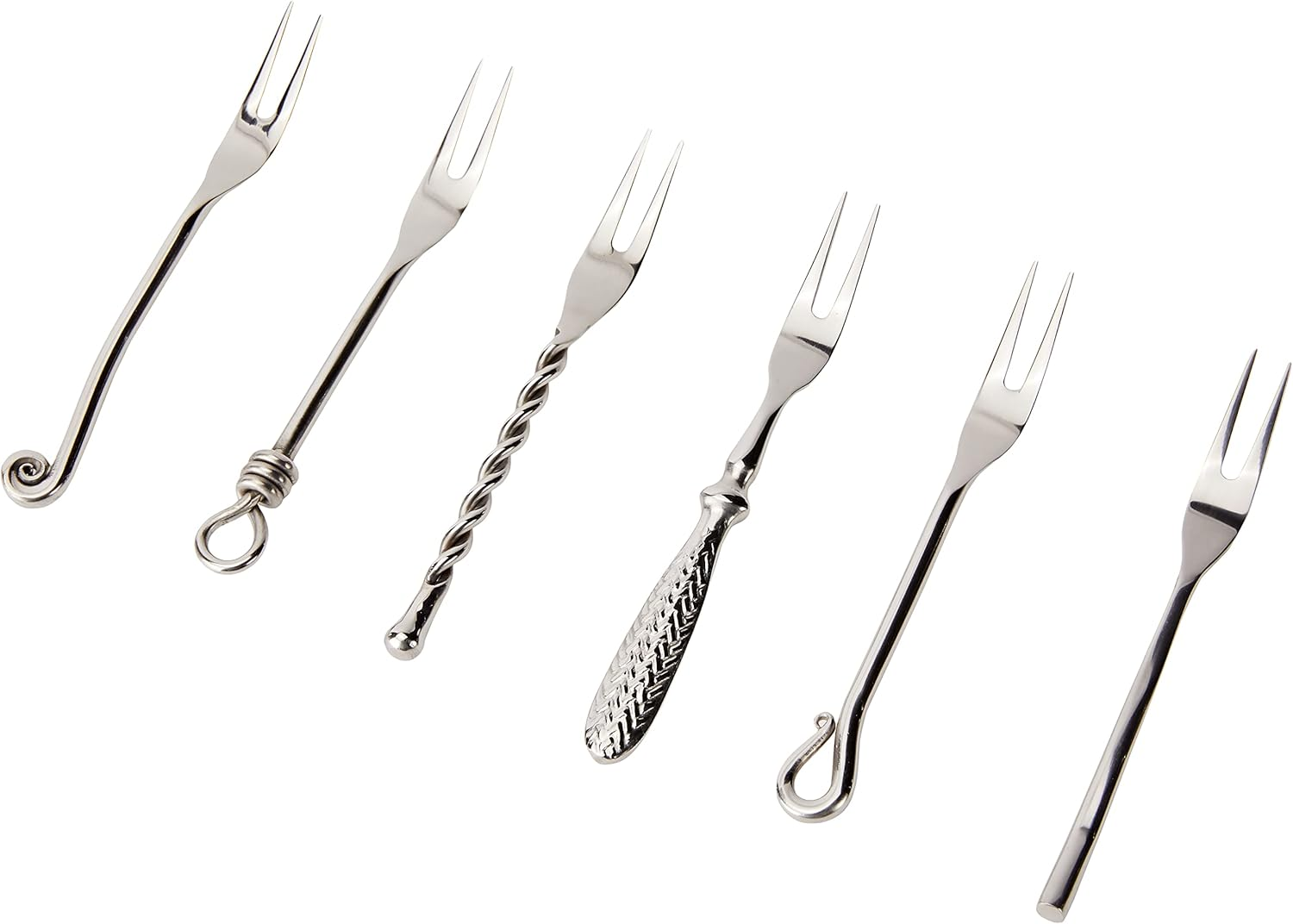 Jean Dubost Crations - 96003 - Forged Two-Pronged Forks - Box of 6 Cocktail Forks image number 6