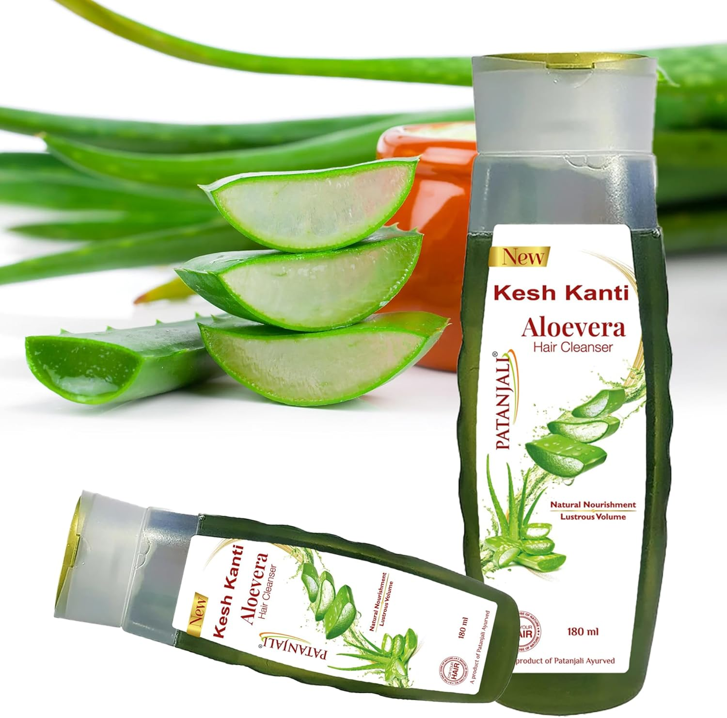 2 X Patanjali Kesh Kanti Aloe Vera Hair Cleanser 200Ml (6.76 Oz) image number 2
