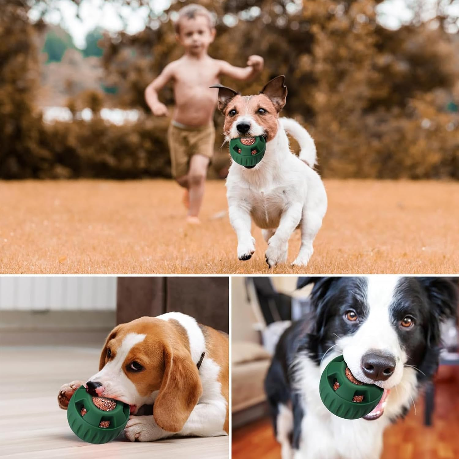 Lick Ball Dog, Food Ball for Dogs, Dog Toy with 1 Tray, Lick Ball for Dogs, Reusable Interactive Dog Chew Toy, Toy for Dogs, Easy to Clean, Distract Your Puppies image number 1