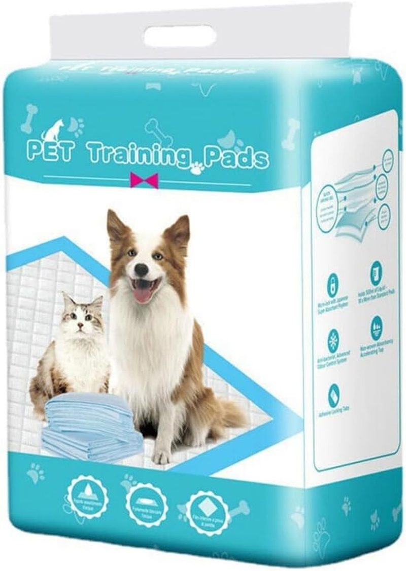 Pet Training Pads Puppy Dog Toilet Pee Indoor Super Absorbent Leak-Proof 4Sizes (Classic,S-100Pcs 33*45Cm)