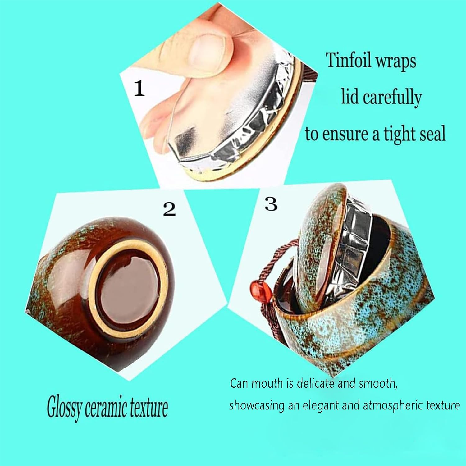 Small Urns for Human Ashes Adult Mini,Personal Funeral for Pet or Human Ashes,Adult Funeral Urn,Ceramics Ashes Keepsake with Card Box- Fits a Small Amount of Cremated Remains image number 5