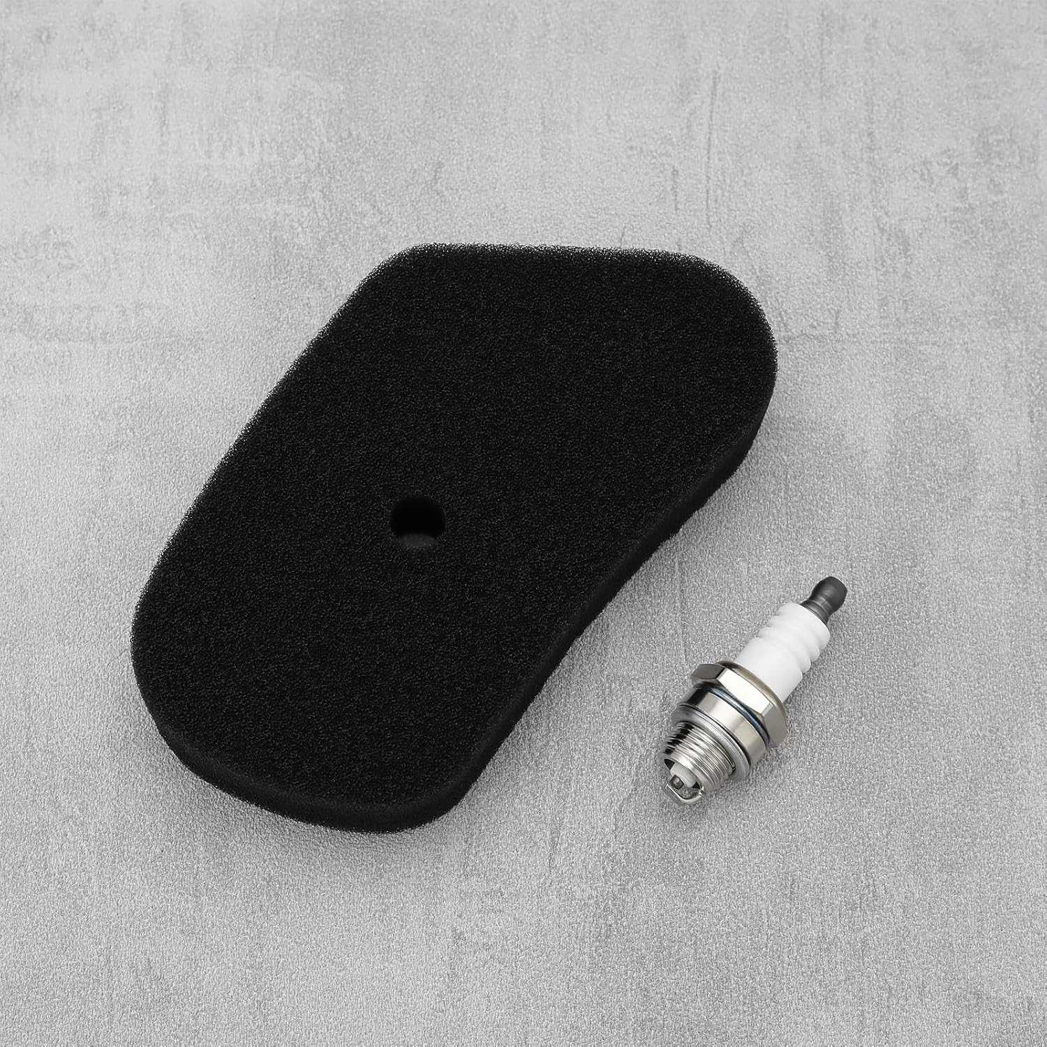 VGOL 2Pcs Lawnmower Air Filter Kit Compatible with Honda GV100 HR173 HRB423 HRB535 Filter Sponge+L7T Spark Plug 17211 ZG1 700 Lawnmower Replacement Parts