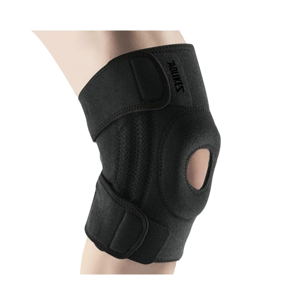 Knee Brace for Men Women with Side Stabilizers & Patella Gel Pads for Maximum Knee Pain Support and Fast Recovery for Pain Relief, Meniscus, Arthritis, ACL Support (Gray Black, X/XL)