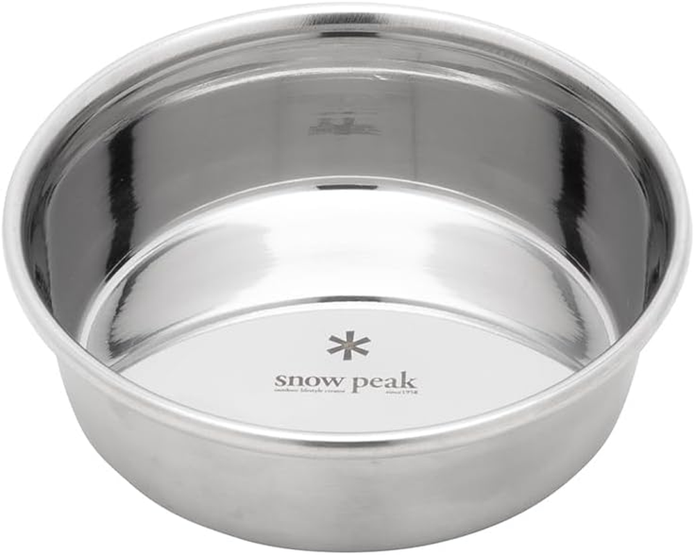 Snow Peak Unisex'S Dog Bowl-Stainless Steel, Unset, Large