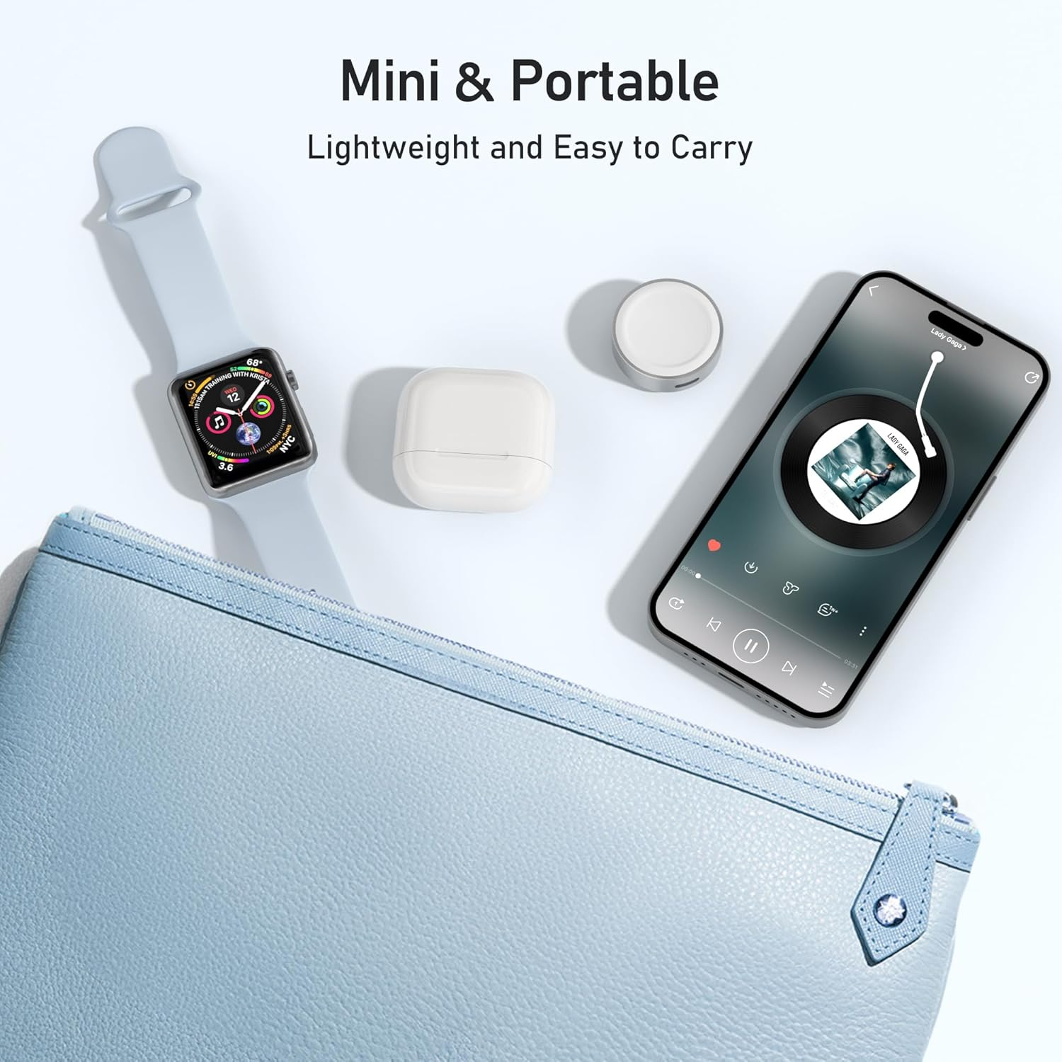 Elebase Magnetic Charger Adapter for Apple Watch,Reuse USB-C or Iphone Power Cable,Portable Travel Wireless Cordless Charging Dock for Iwatch Ultra2/Ultra,Series SE 9 8 7 6 5 4,44Mm 42Mm 40Mm 38Mm image number 5