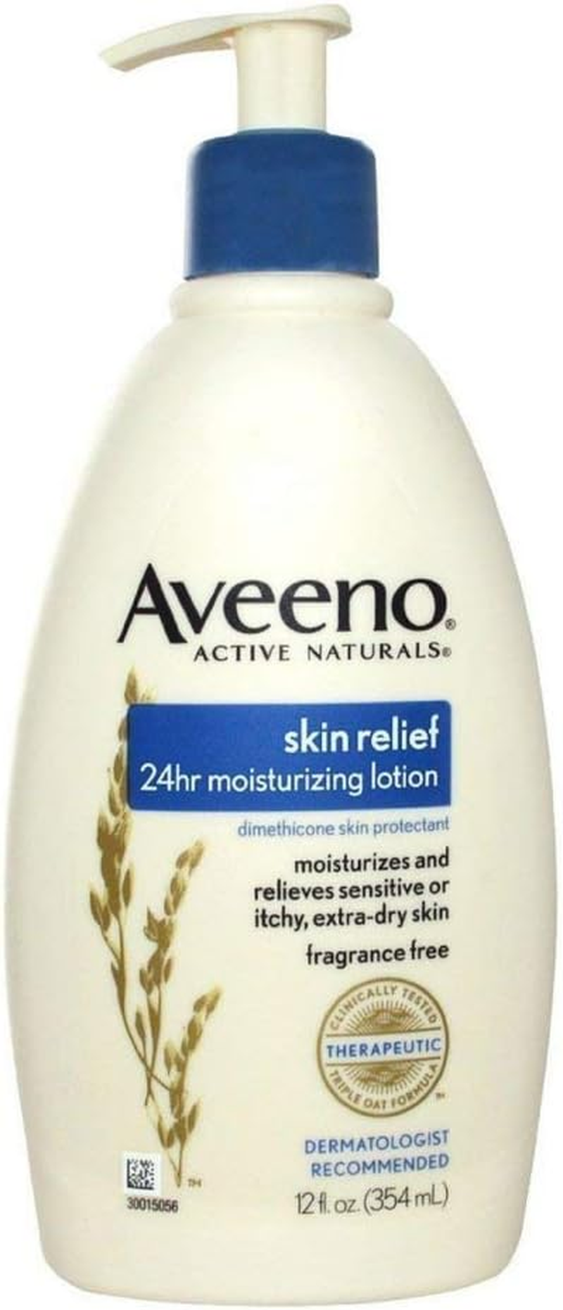 Aveeno Active Naturals Skin Relief Moisturizing Lotion, 12-Ounce Pump Bottles (Pack of 3)
