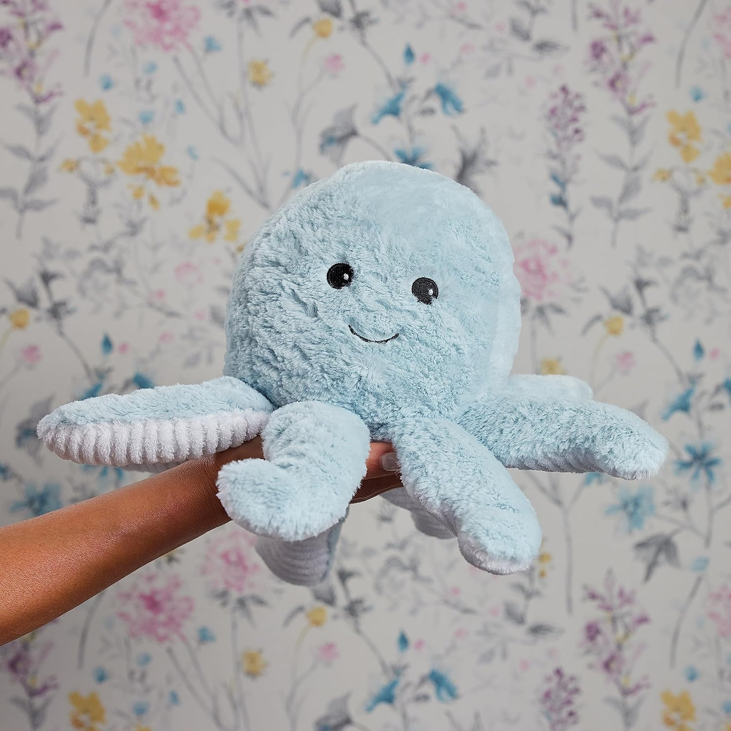 Warmies Plush Octopus Microwavable Weighted Teddy with French Lavender Scent, Hot or Cold Wheat Bag for Cool Relaxation and Warm Relief image number 3