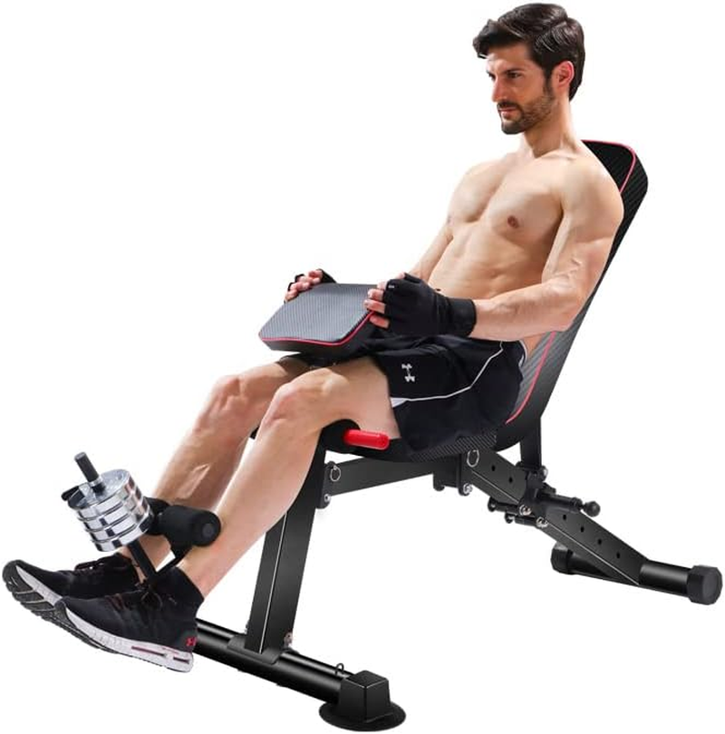 Home Gym Fitness Dumbbell Sit-Up Sit up Bench Exercise Leg Curl Extension image number 1