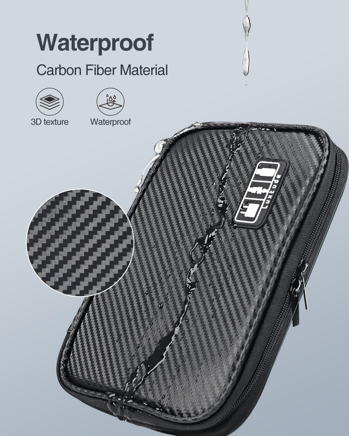 Luxtude Cable Organizer Bag, Cord Organizer Bag, Electronic Organizer Travel Case, Wire Organizer Bag, Tech Organizer Pouch, Charger Storage Organizer, Travel Essentials for Cords/Chargers/Mouses,Etc