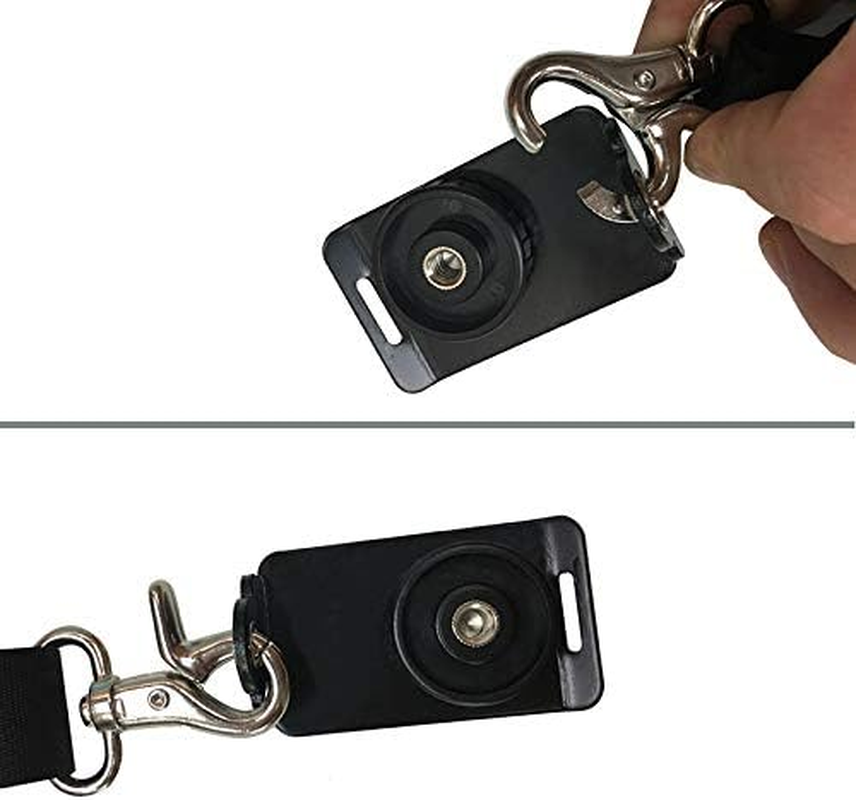 CERFFOOL Camera Padded Shoulder Strap with Screw Mount Quick Release Safety Tether Camera Neck Strap Belt for DSLR SLR Nikon Pentax Olympus Sony Camera, Black, 45*9.5Cm image number 6