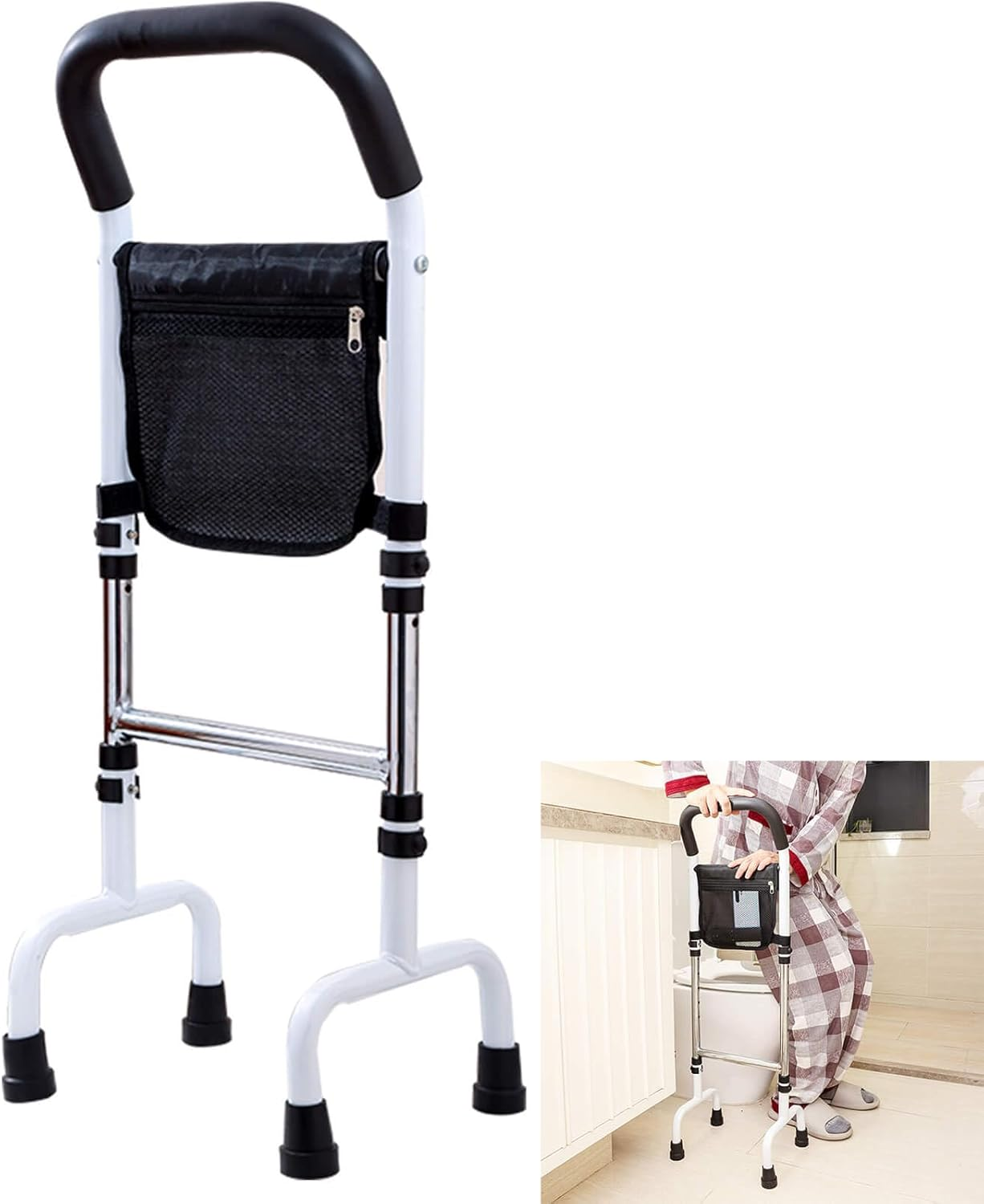 Standing Aid for Seniors Patients, Assistance Handle for Pregnant with Limited Mobility, Standing Aid Rail for Walking, up and down the Stairs, Stand Assist Rail for Couch Chair Bedside Toilet image number 4