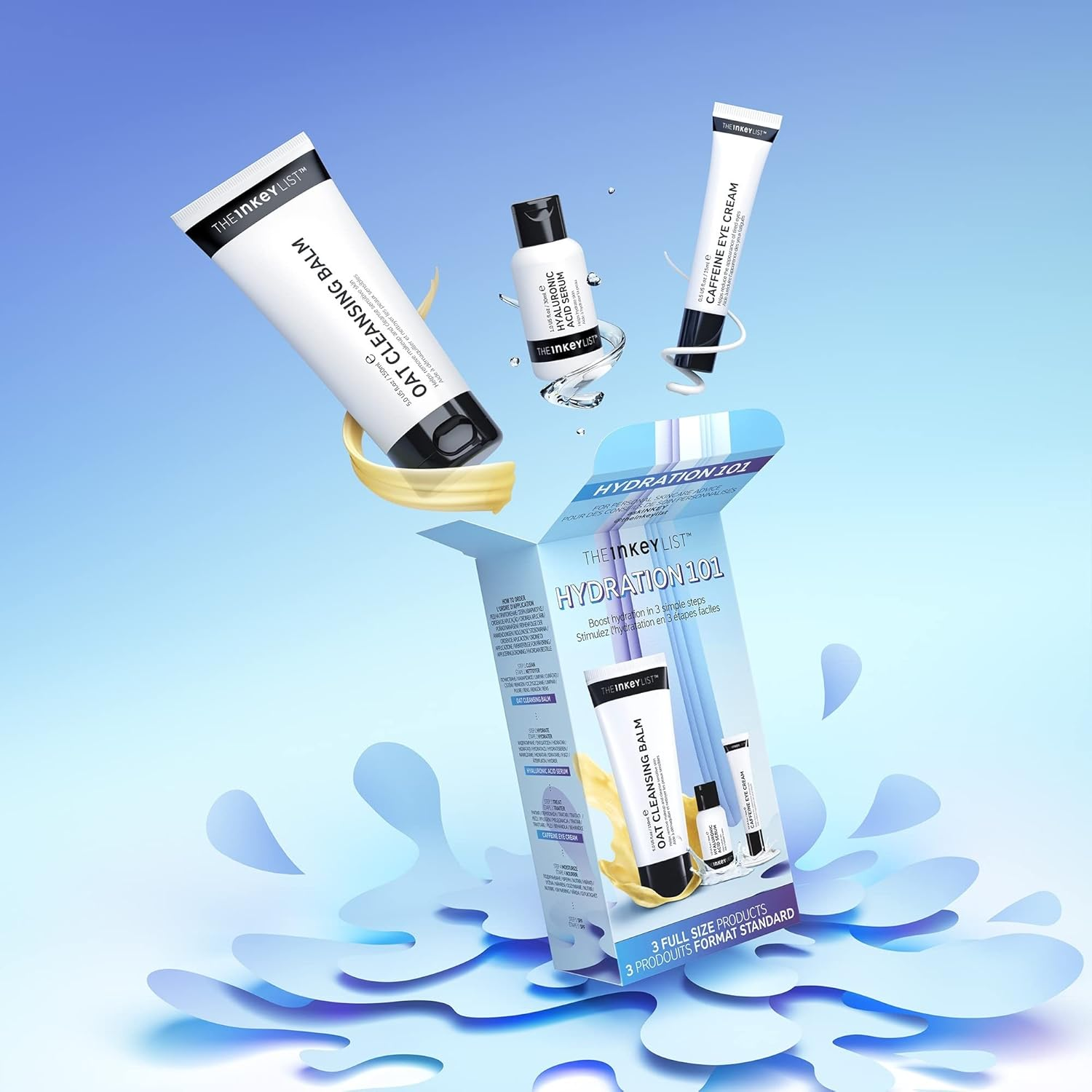 THE Inkey LIST Hydration 101 Kit: Face & Neck Skin Care Kit image number 3
