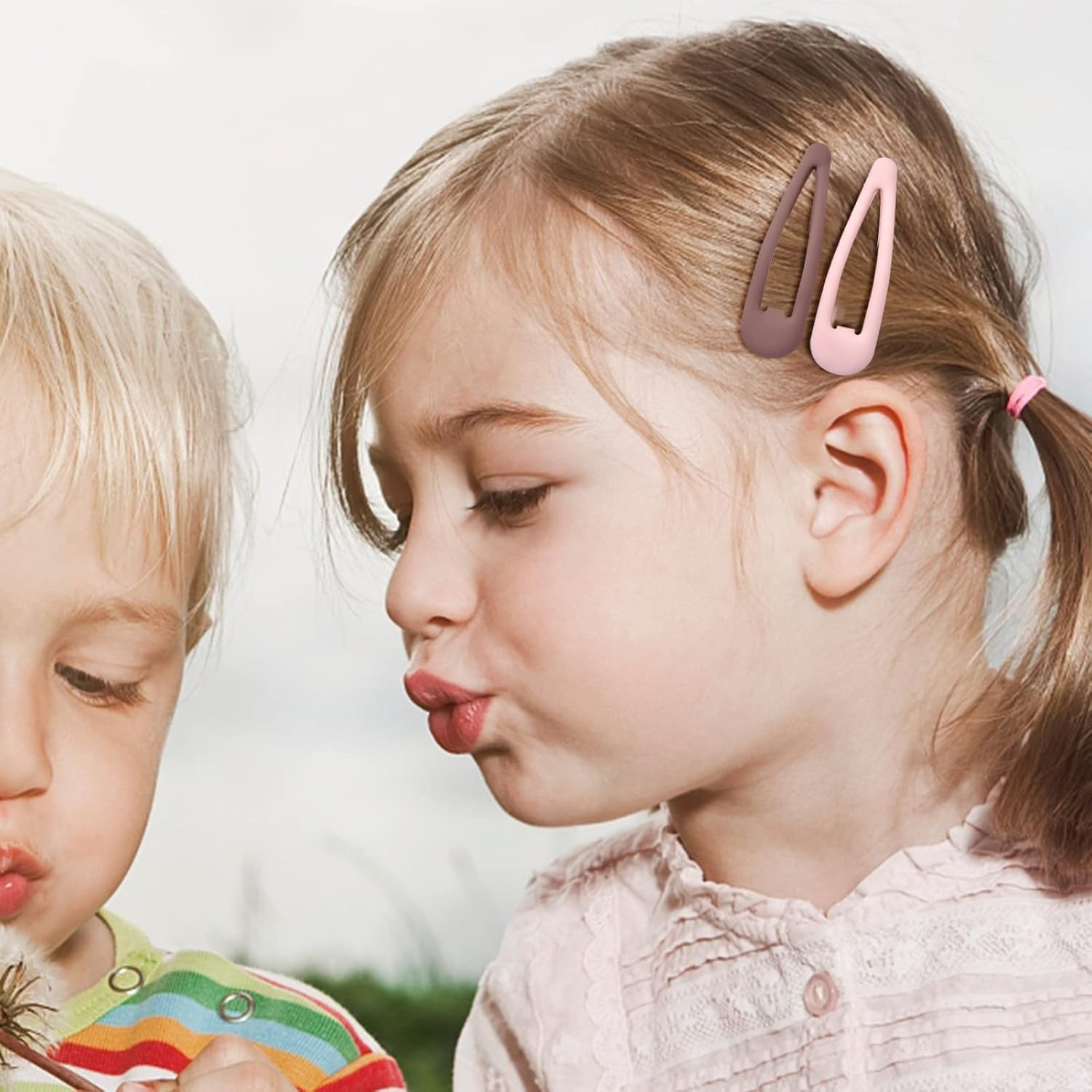 30 Pieces Hair Clips, 5 Cm Hair Clips Girls, Barrette Hair Clip, Hair Clips for Girls, Hair Clips Metal, Multi-Colored Hair Clips Children image number 2