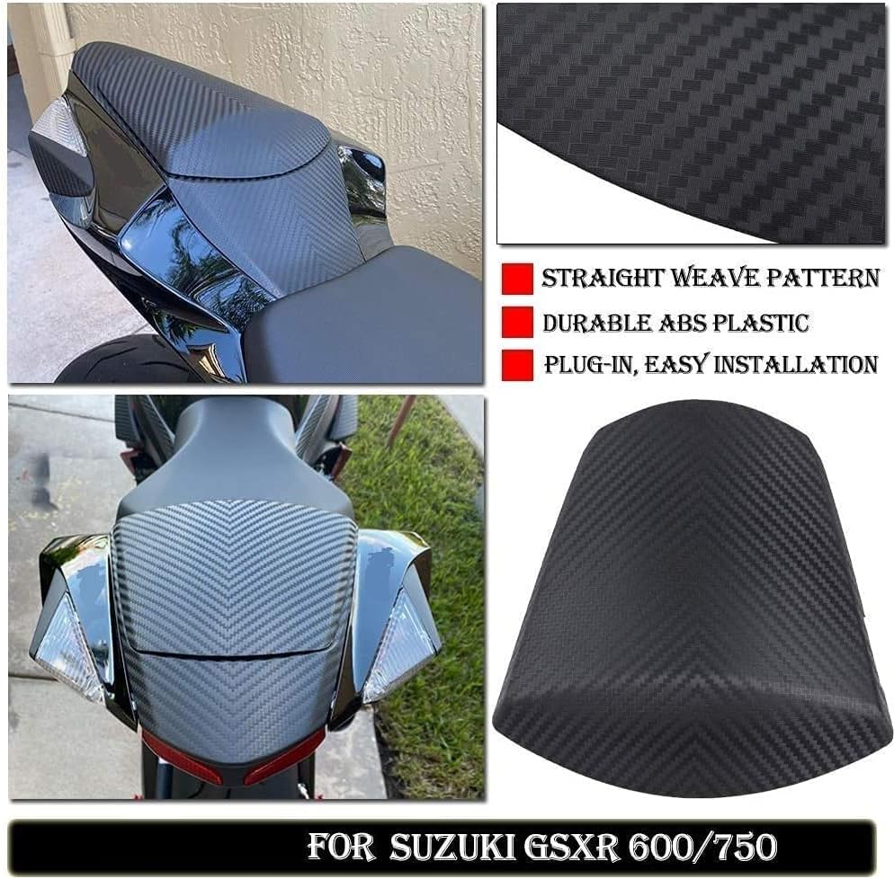 Motorcycle Rear Passenger Pillion Solo Fairing Tail Cover Rear Seat Cowl for Su.Zuki GSXR600 GSXR750 GSXR GSX-R 600 750 2011 2012 2013 2014 2015 2016 2017 2018 2019 2020 2021 2022 (Matte Black) image number 4