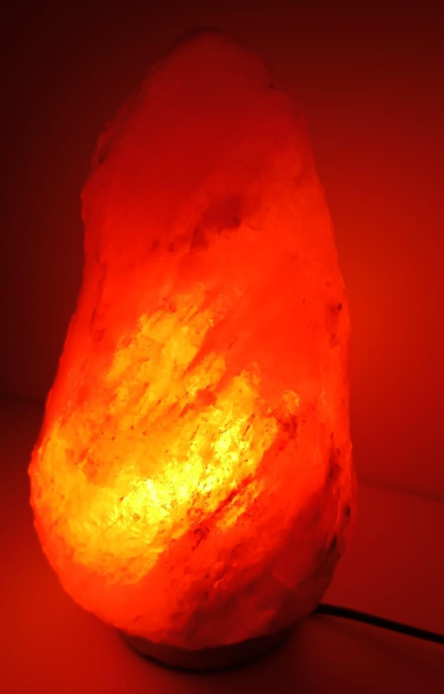 Premium Himalayan Crystal Salt Lamp 100% Authentic, Handcrafted from the Foothills of the Himalayas Beautifully Hand Craft Comes with Complete Electric Fitting &ndash; Quality Guaranteed image number 5