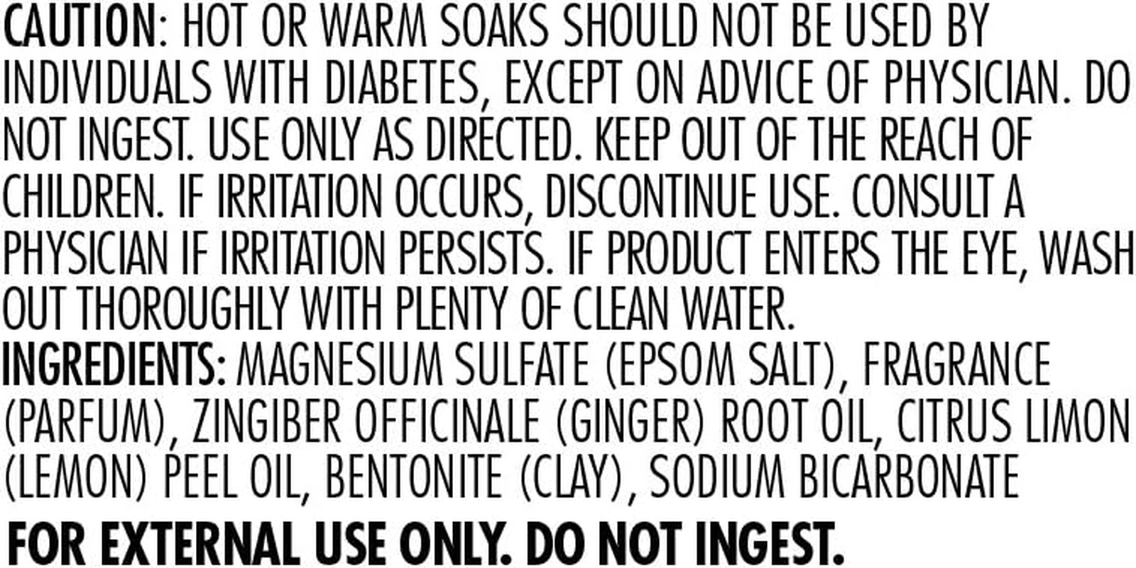 Dr Teal'S Ginger and Clay Pure Epsom Salt Soaking Solution, 1.36 Kg, White, 3 Pound (1 Count) (04342-4PK) image number 2