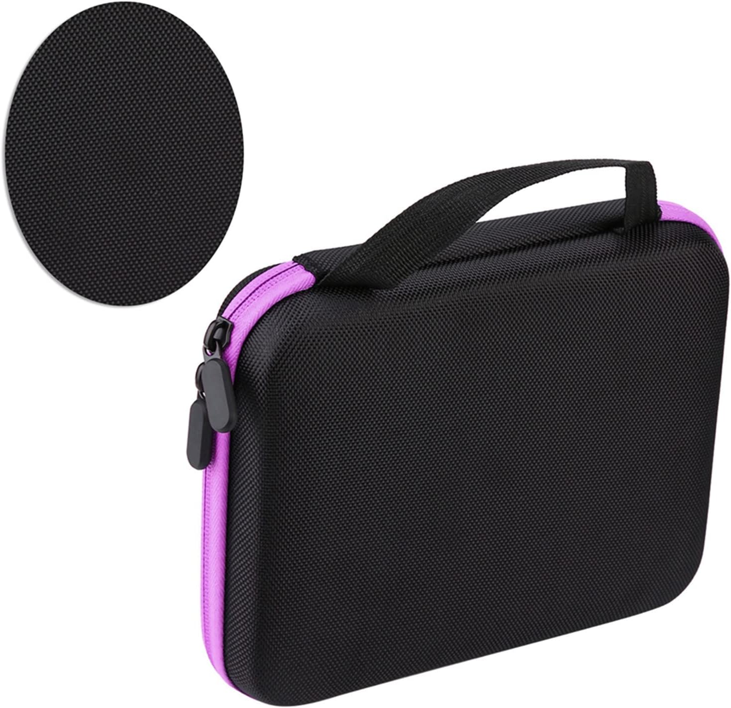 Yduupxe 63-Slot Stylish Portable Essential Oil Storage Bag, Essential Oil Storage Case Aromatherapy Essential Oil Storage Bag Case Box Finishing Bag, Purple, Traditional - Purple image number 2
