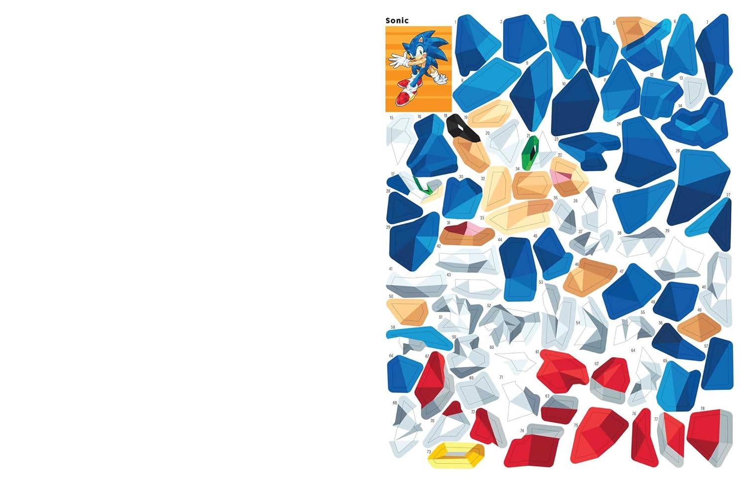 Sonic the Hedgehog: the Official Color by Sticker Book (Sonic Activity Book) image number 2