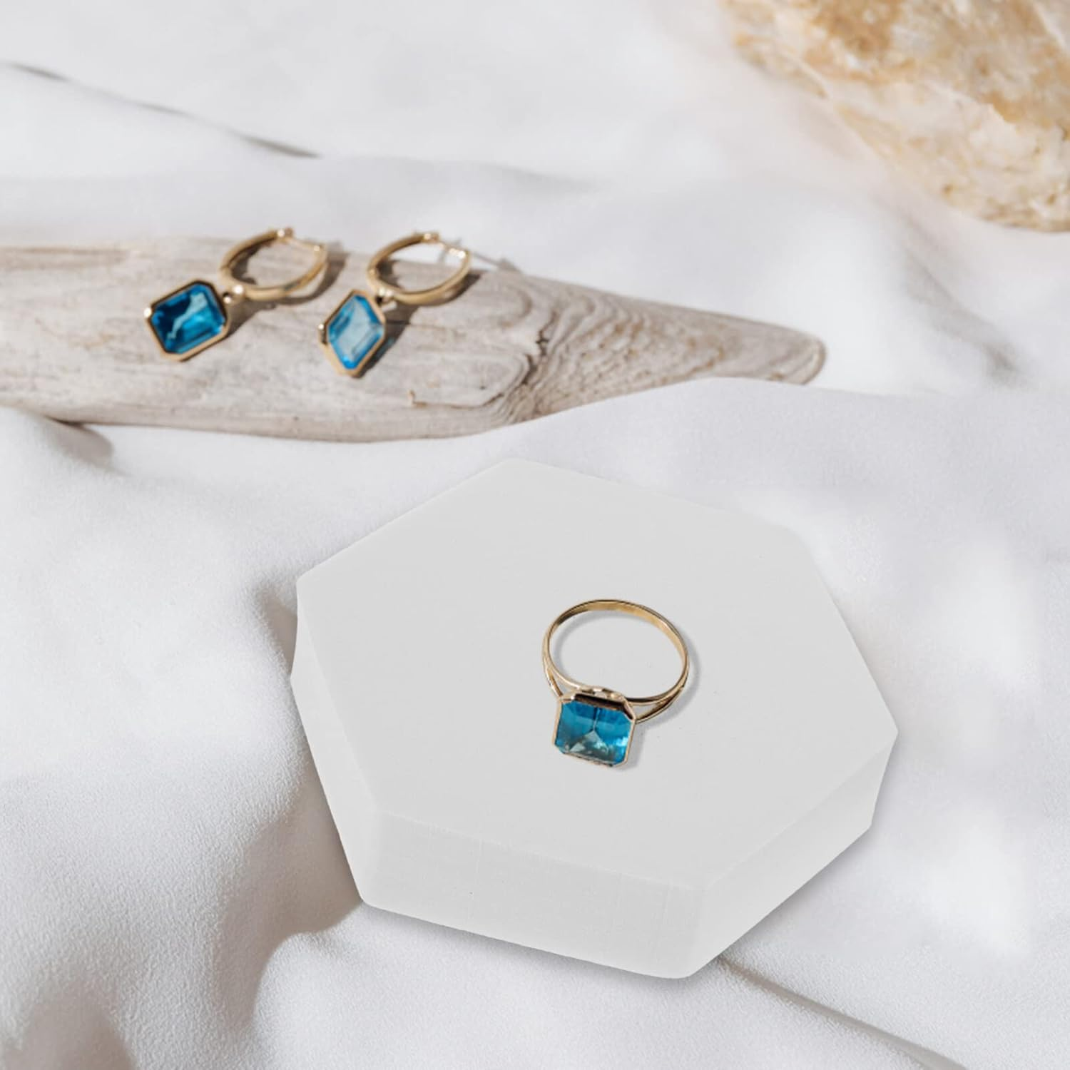 Alipis 8Pcs White Geometric Foam Photo Props for Jewelry, Cosmetics, Product Photography, Display Stands for Photoshoots, Lightweight and Waterproof - Pink image number 2