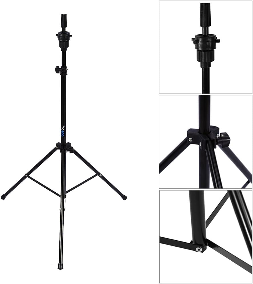 SOULONG Mannequin Head Stand, Adjustable Wig Holder for Hairdressing Training with Tripod, Suitable for Professional or Personal Use image number 3