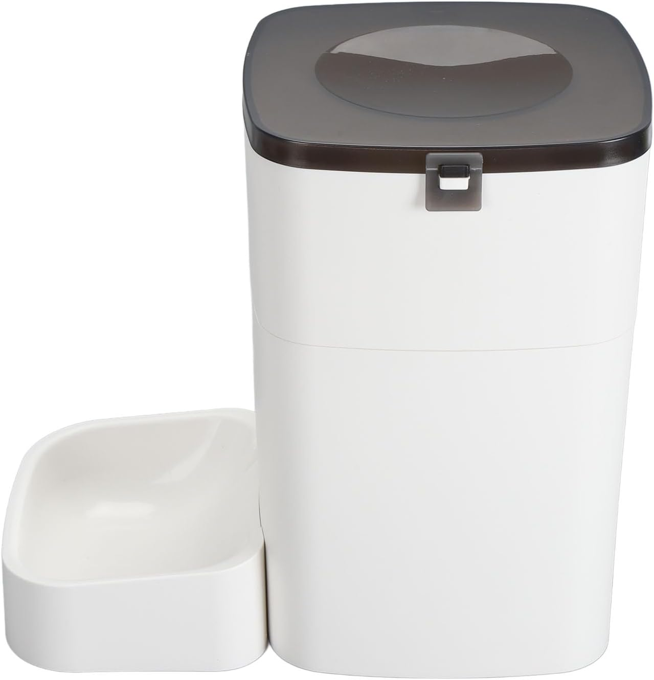 Automatic Pet Feeder, Smoother Food Delivery Automatic Pet Food Dispenser Wi-Fi Connection Timing Function Usage (White) image number 6