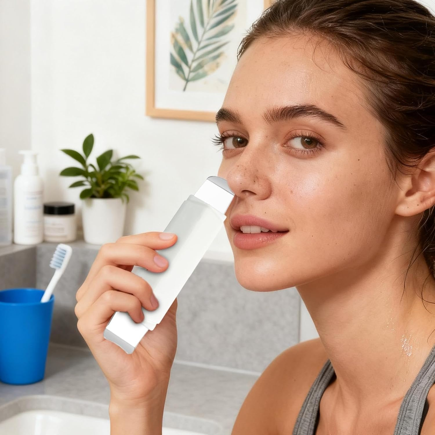 Face Spatula,Double Side Pore Extractor,Stainless Steel Skin Scraper - for Girls Home Spa Daily Care Personal Grooming Beauty Routine Pre Makeup Post Workout Relaxation Time image number 6