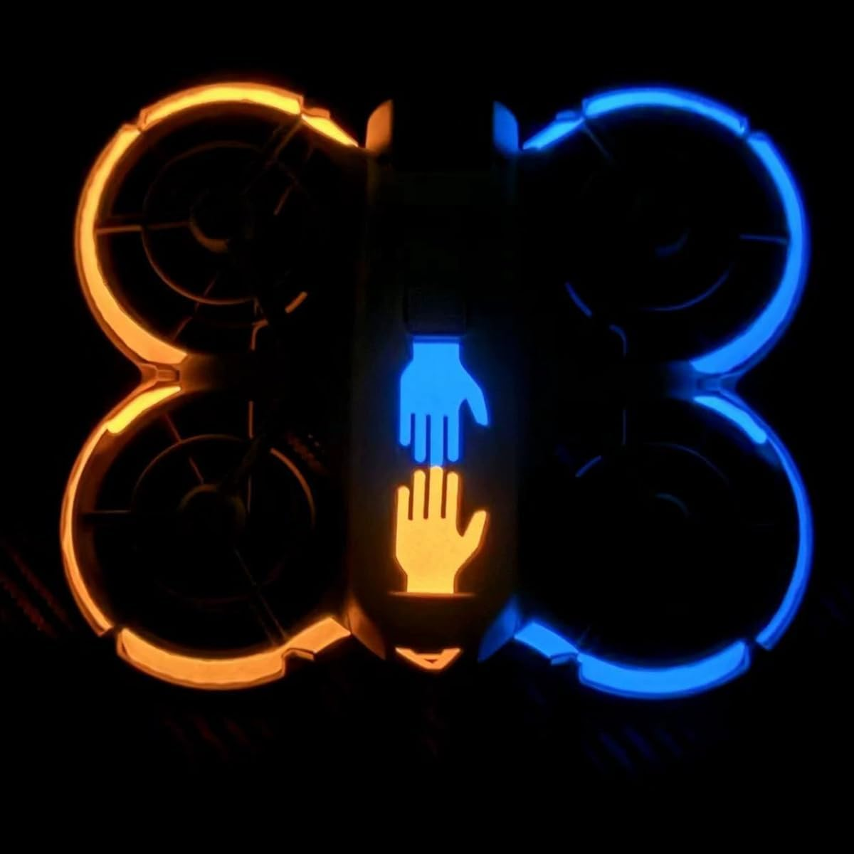 Laroal Drone Fluorescent Stickers Waterproof and Anti-Fouling Luminous Stickers for NEO Drone Accessories Color Change Film Kit image number 3