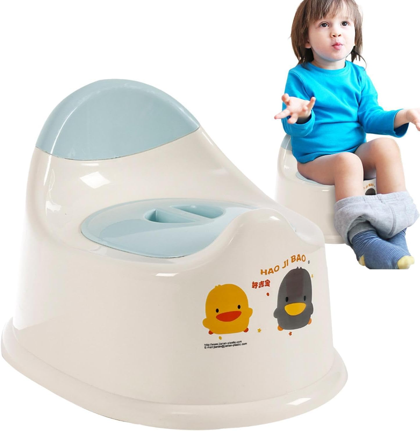 PUCHEN Toddler Potty Training Toilet Seat - Lightweight, Spill Proof, Easy Cleaning, Blue or Pink, Ages 1-6 image number 6