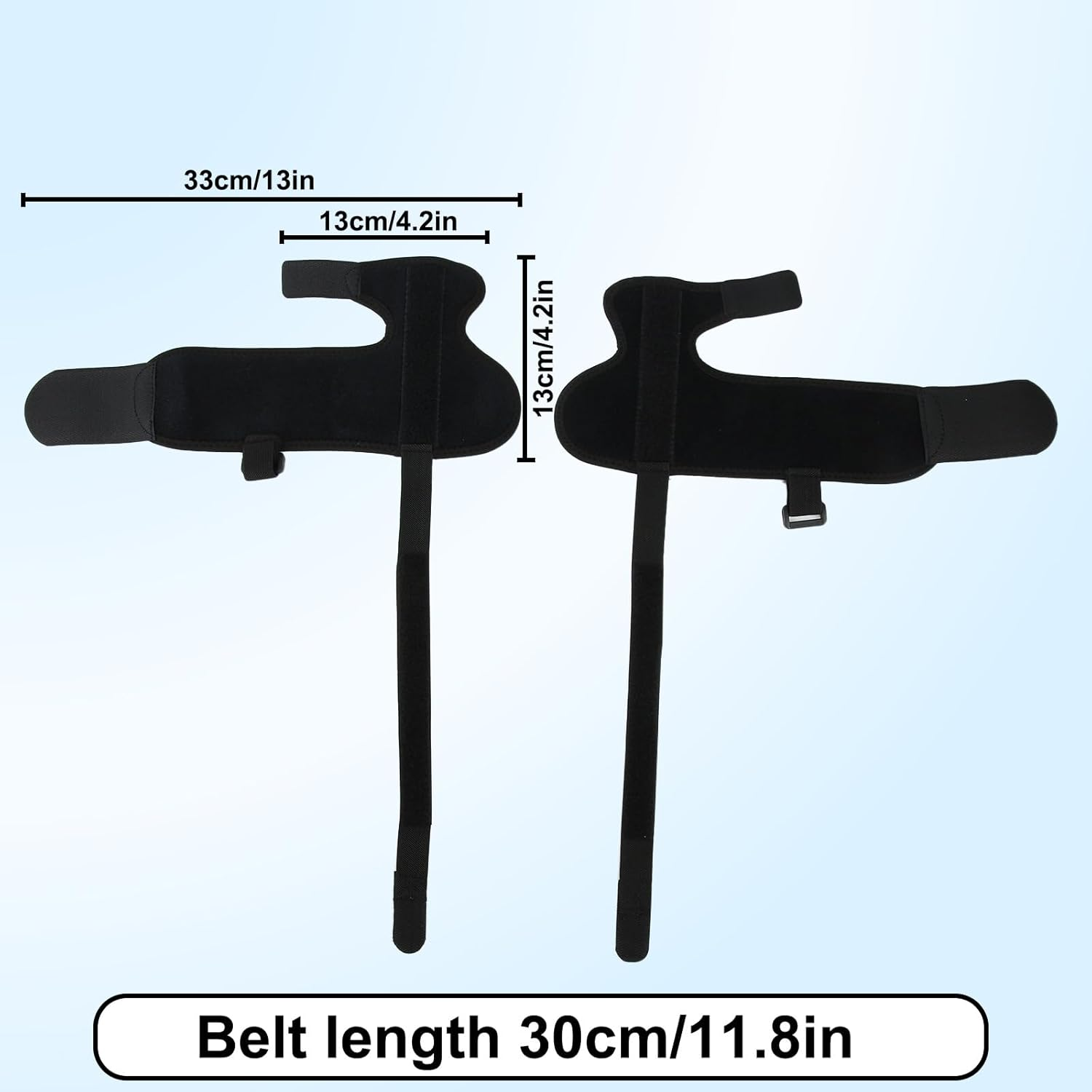 2Pcs Big Toe Splints, Adjustable Big Toe Straightener with Metal Plates Hallux Valgus Brace for Women Men Fractured Sprains Turf image number 5