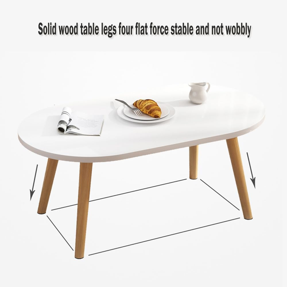 Fohouse Nesting Coffee Table Set of 2, Nesting Tables Set Coffee Tables End Tables Living Room Stacking Side Wooden Tables, Bedroom Apartment Modern Industrial Simple Nightstand (B) image number 4