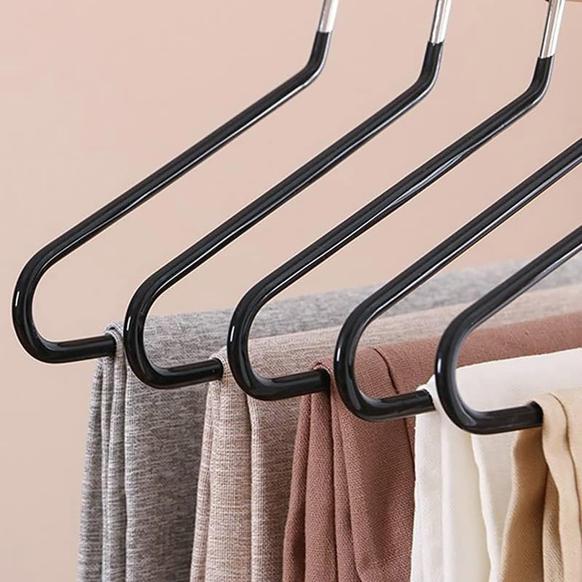 AIMALL 10-Pack Goose-Shaped Non-Slip Stainless Steel Pants Rack Space-Saving 13.77In X 4.33In for Closet Organization image number 3