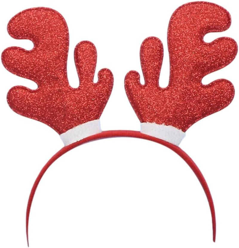 Adult Kids Christmas Xmas Novelty Headband Hat Costume Hair Clip Reindeer Santa (Metal/Merry Christmas) image number 6