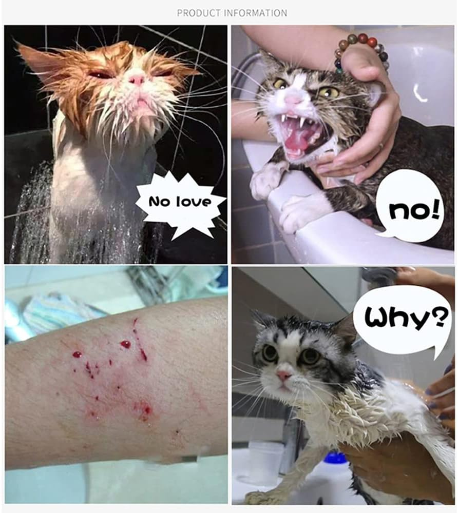 Mesh Cat Grooming Bath Bag Cat Supplies Washing Bags Pet Bathing Nail Trimm AU Pink