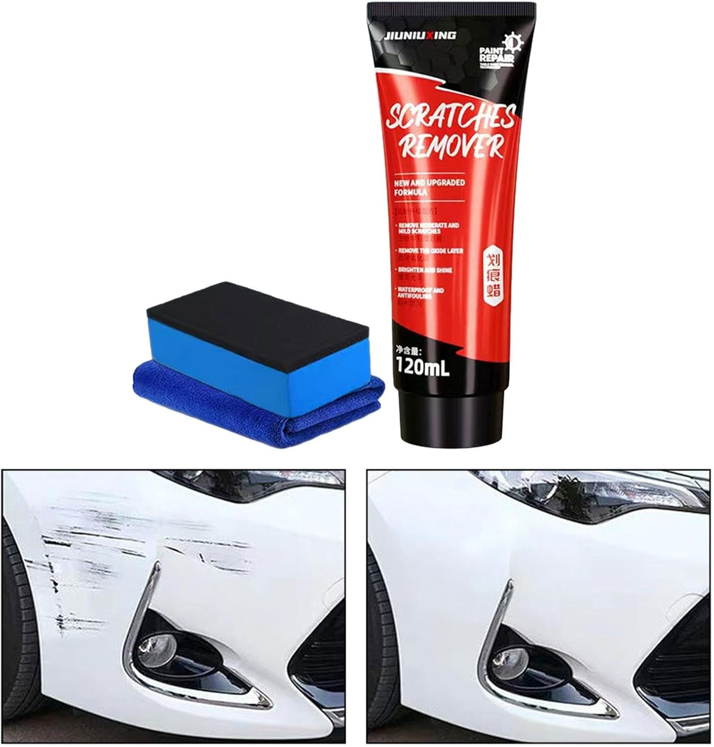 Car Scratch Remover Car Scratch Repair Agent 120Ml Portable Multipurpose Care Tool Polishing Easy to Use Paint Polish Repair image number 2