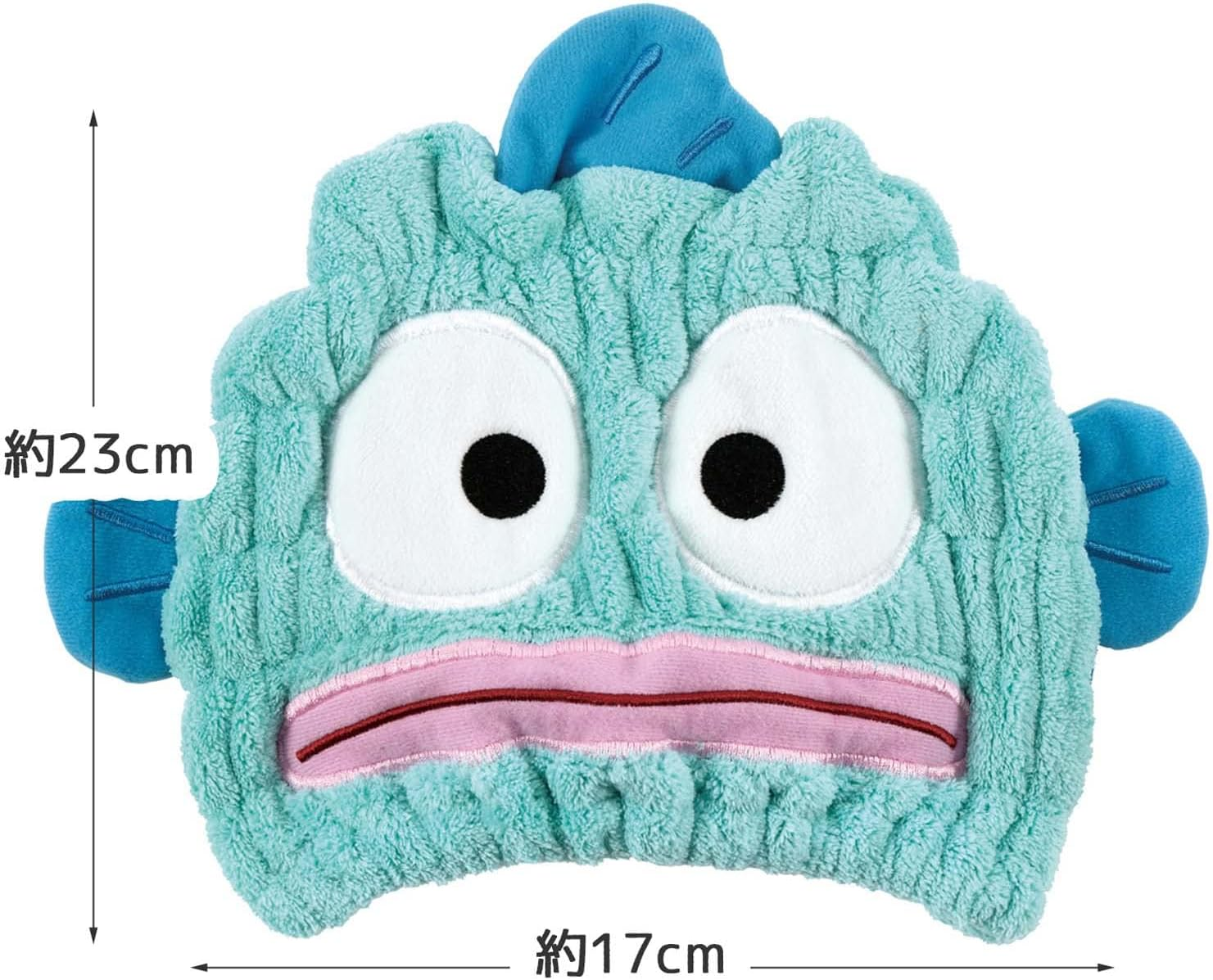 Skater TOC11-A Water Absorbent, Quick Drying, Animal Towel Cap, Hankyodon, 9.1 X 6.7 Inches (23 X 17 Cm) image number 1