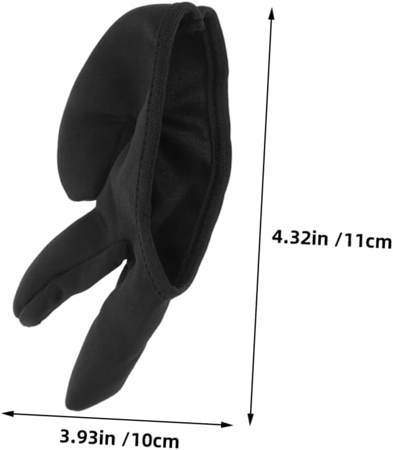 Heat Resistant Curling Wand Gloves 2Pcs Three Finger Covers for Hair Styling Straightener Protection Suitable for Home and Salon Use image number 6