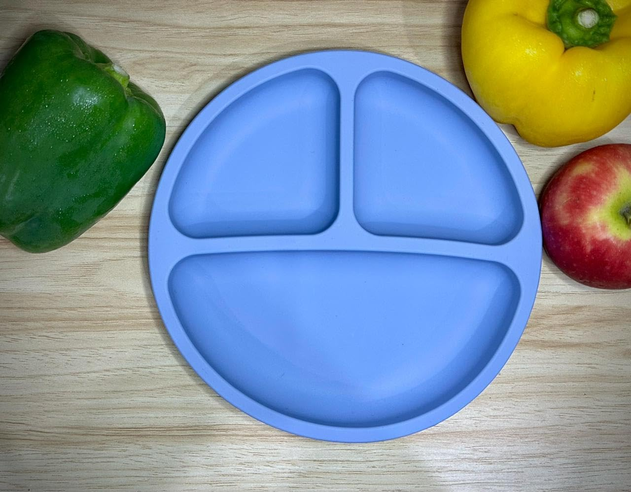 4 Pcs Silicone Feeding Set - Plate, Cup, Spoon, and Fork - Baby Feeding Essentials - Blue image number 4