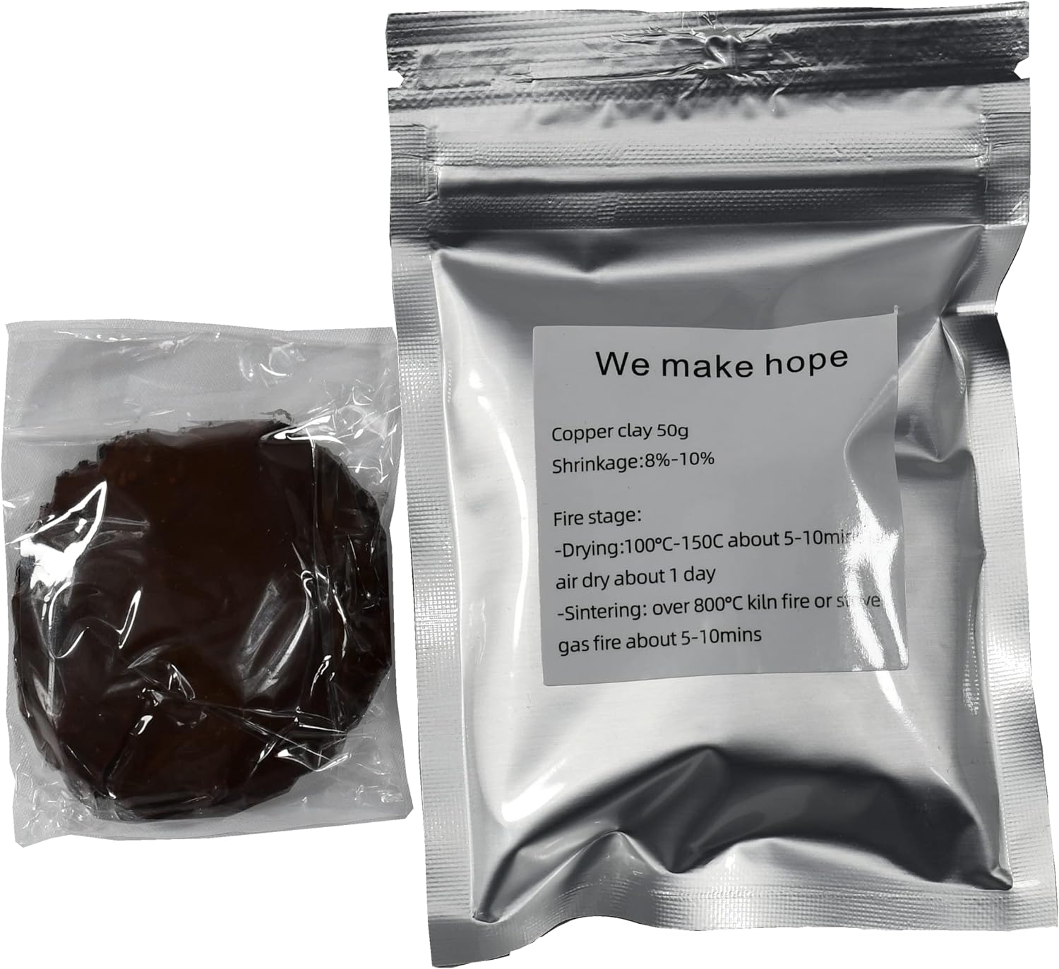 Copper Clay Metal Clay DIY Making, Copper Clay Jewelry Hand Making Material Design 50G