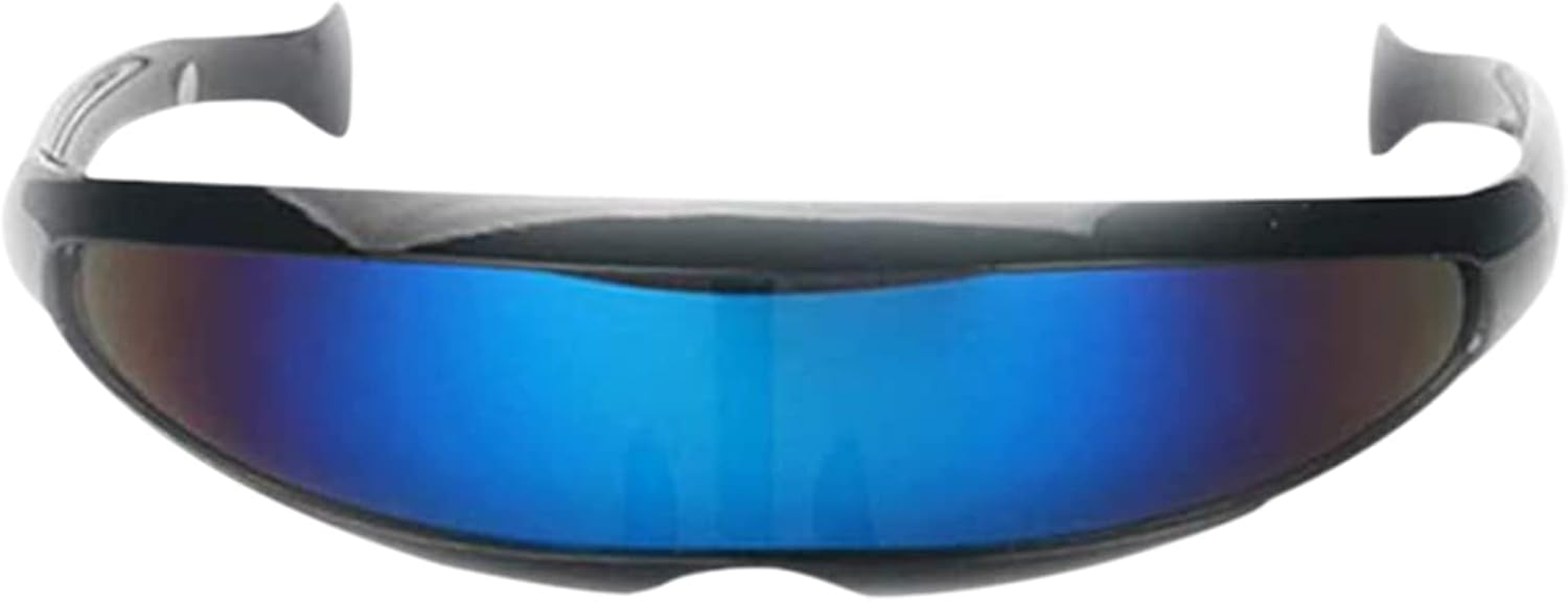 Cyclops Sunglasses | Futuristic Cyclops Visor Sunglasses,Punk Style Cosplay Glasses for Men Women, Size Pochy