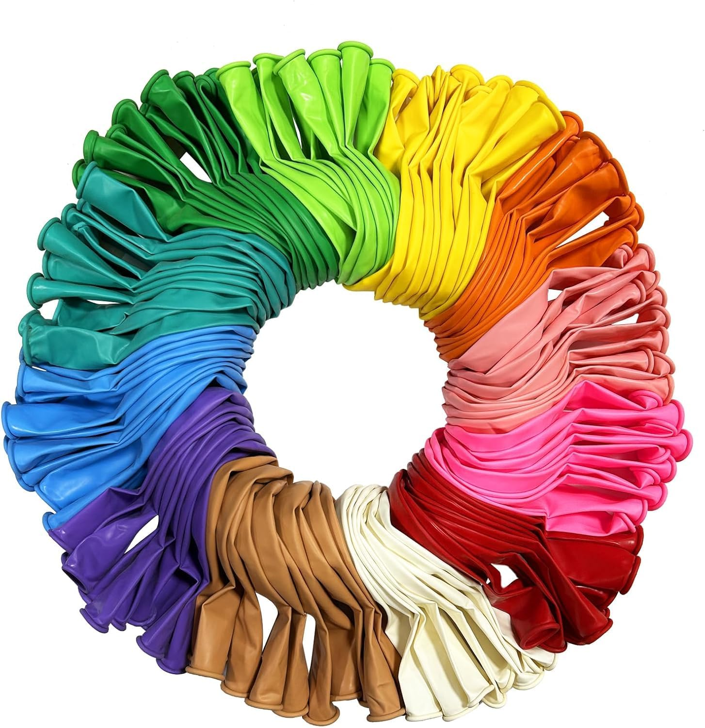 Latex Balloon Assorted Color, Set of 120, 12 Inch for Helium or Air Use, Thickened Balloons for Baby Shower Birthday Grad Party Arch Stand Decorations - Extra Thick Quality image number 2