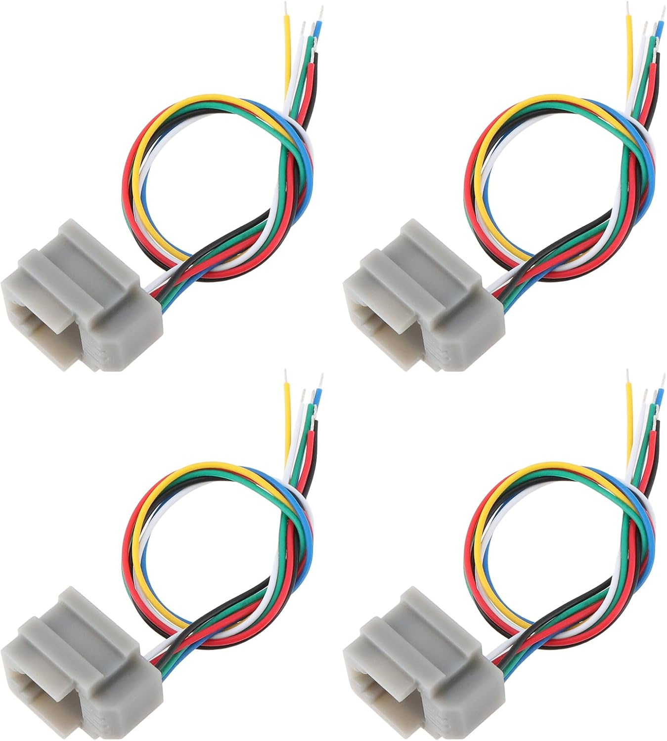 VGOL 4PCS Modular Panel Socket 6P6C with Connecting Wires for Connection of Communication Equipment Electronic Equipment image number 1