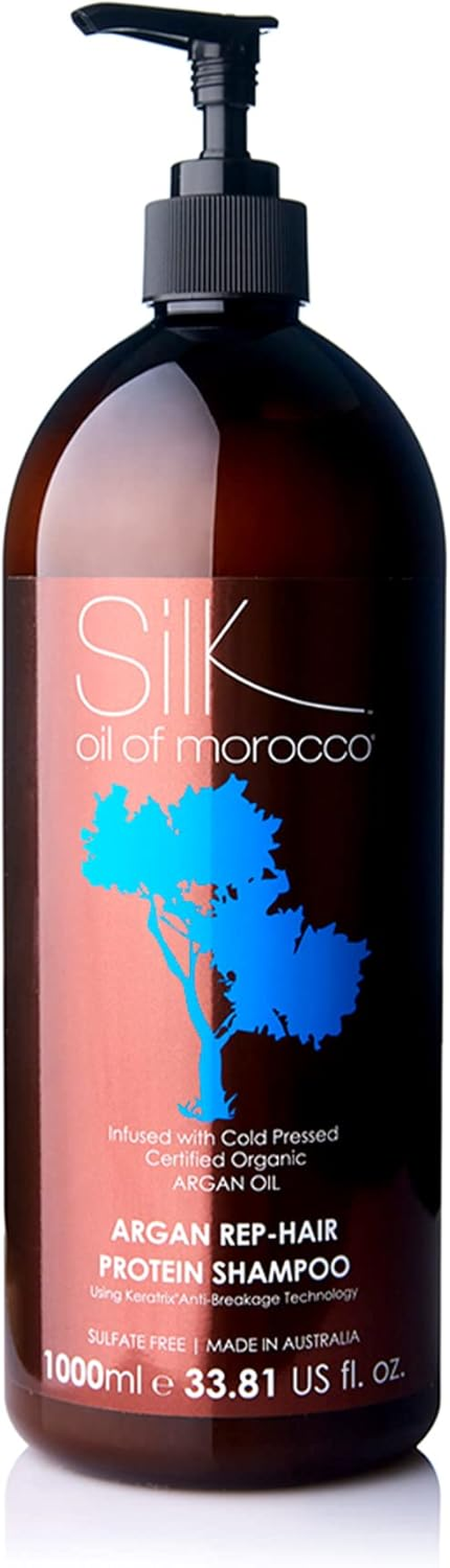 Silk Oil of Morocco Argan Vegan Rep-Hair Sulphate Free Shampoo 375 Ml Standard Size