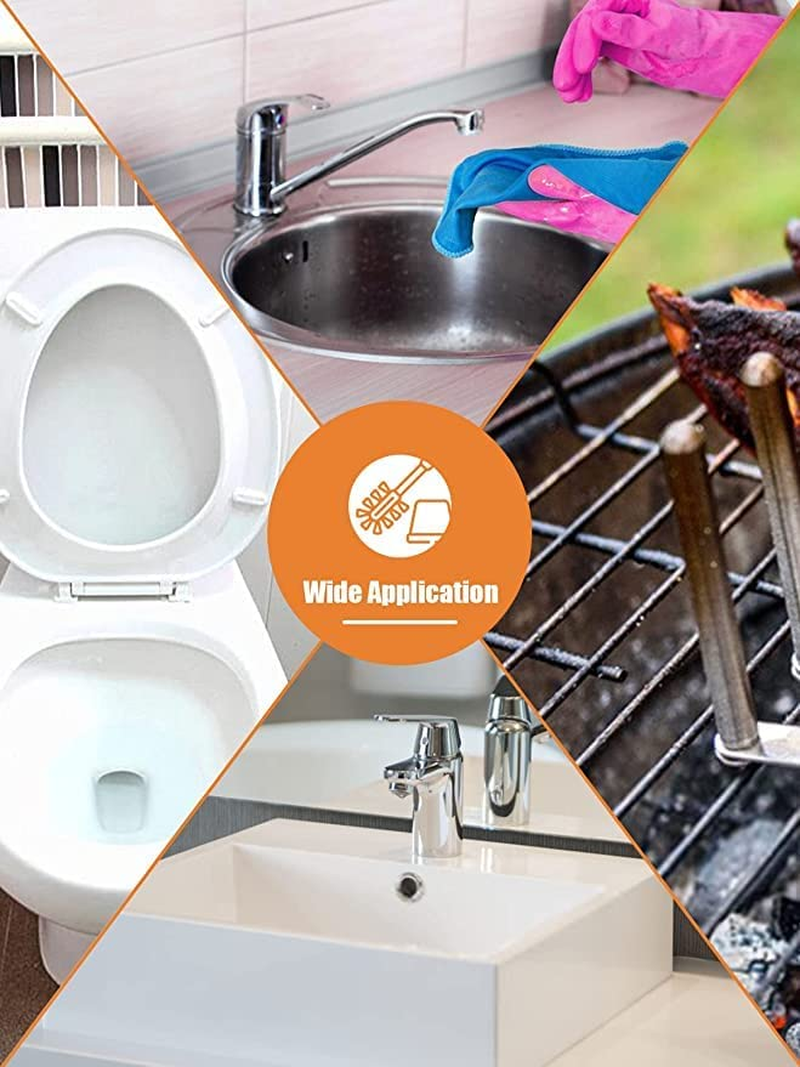 2 Packs Pumice Stone for Toilet Cleaning,Toilet Bowl Cleaning Stone with Ergonomic Handle, Powerfully Remove Hard Water Rings, Toilet Bowl Stain Remover,Calcium Buildup, Limescale Stain, Iron Rust image number 4