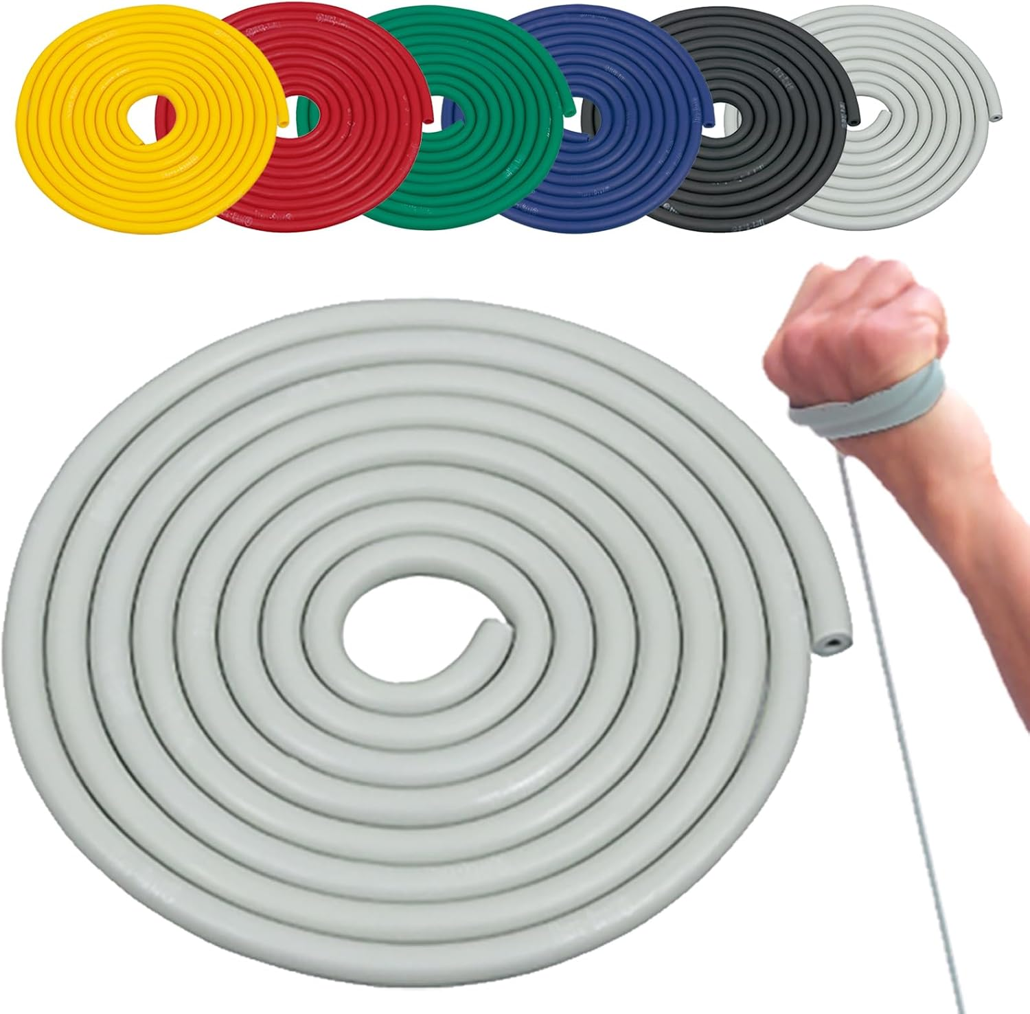 Ceraband Theraband Training Tube, Training Band, 9.8 Ft (3 M), Manual Included, Resistance Band, Fitness Tube, Stretch Band, Muscle Training, D&M, Theraband Authorized Domestic Dealer, Can Be Used