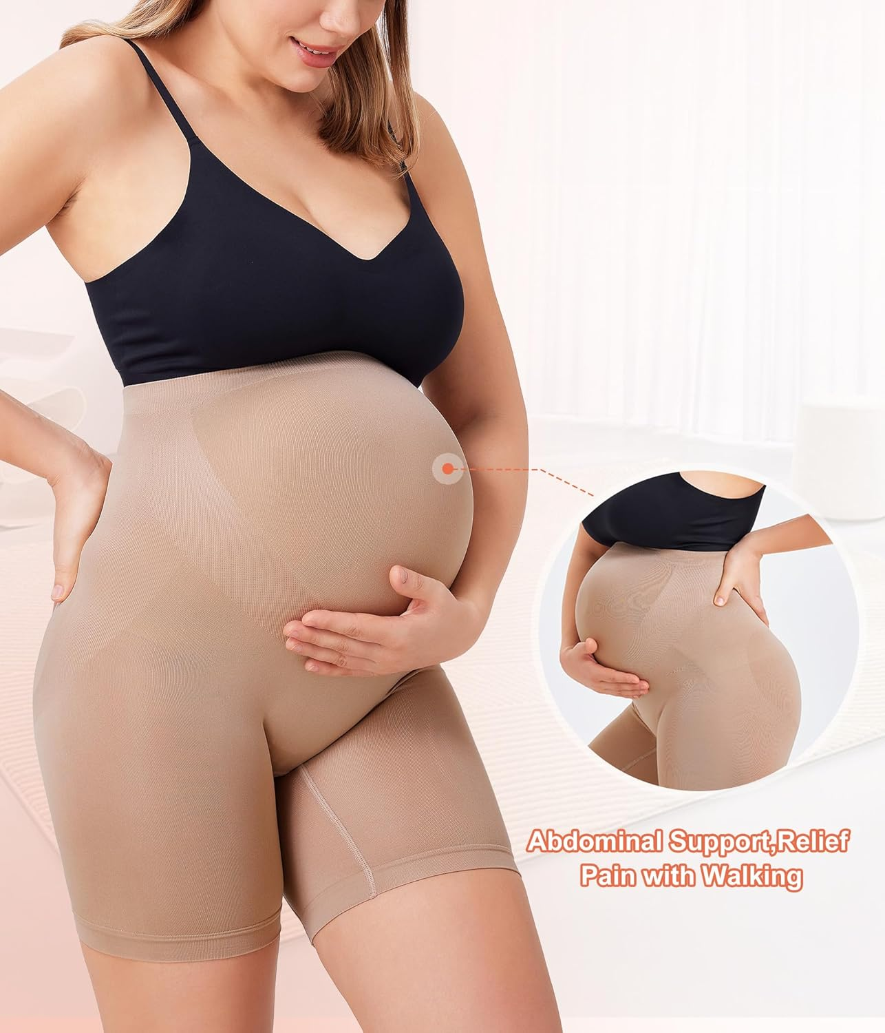 LANCS Maternity Shorts Shapewear Panties Underwear Pregnancy Must Have Maternity Clothes image number 3
