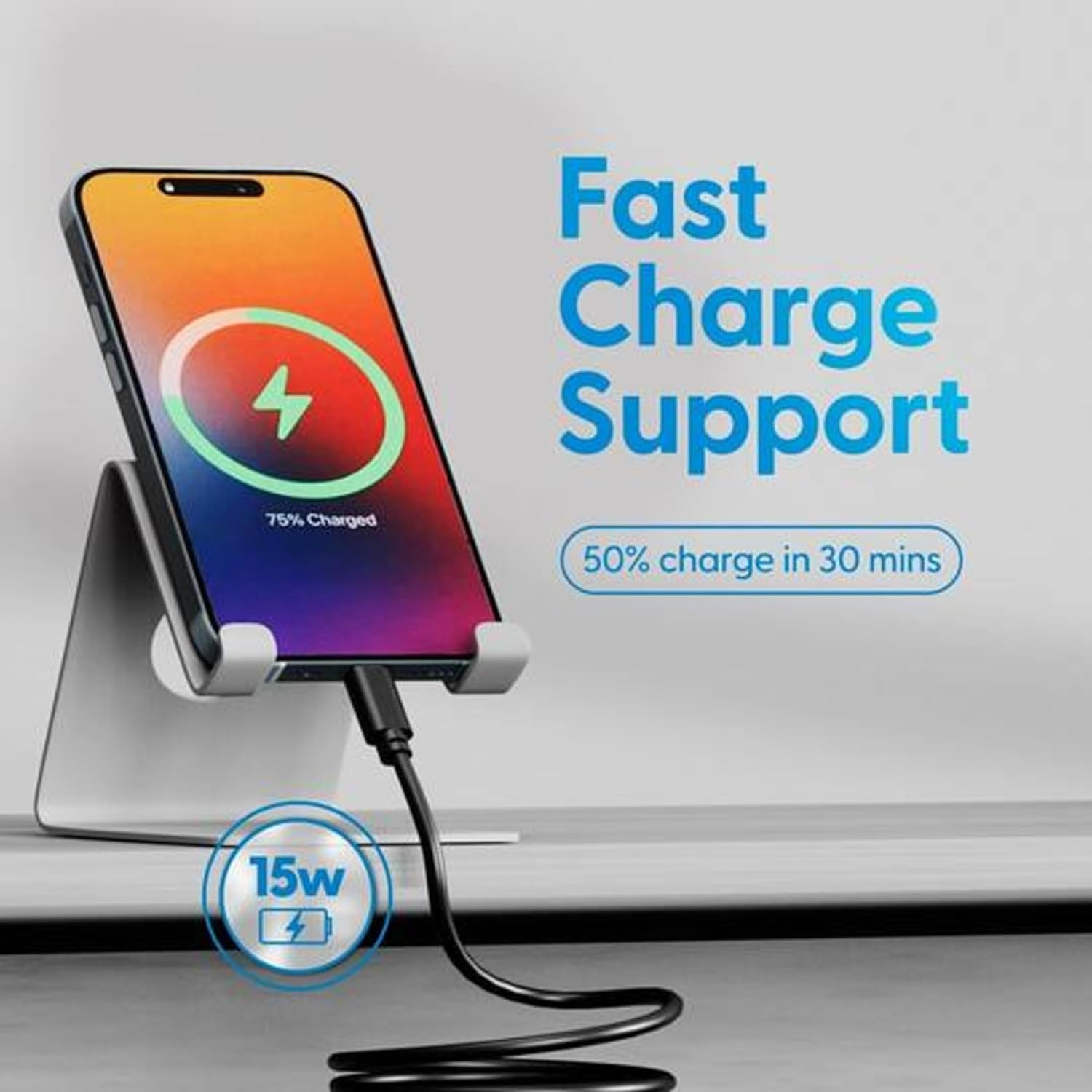 Laser USB C Cable [1M, 2 Pack] USB-C to USB-A 3.1 Fast Charging Type C Cable Compatible for Ipad Pro, Samsung Galaxy S22/S21/S20/S10/S9/S8, Sony Xiaomi, Huawei P30 P20, Google Pixel and More Black image number 3